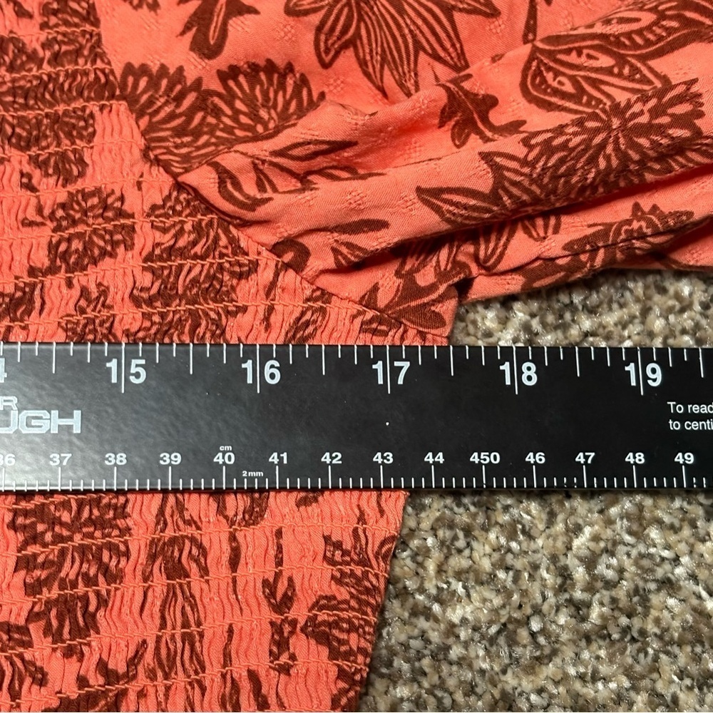 Universal Thread Coral Patterned Blouse - Picture 9 of 12